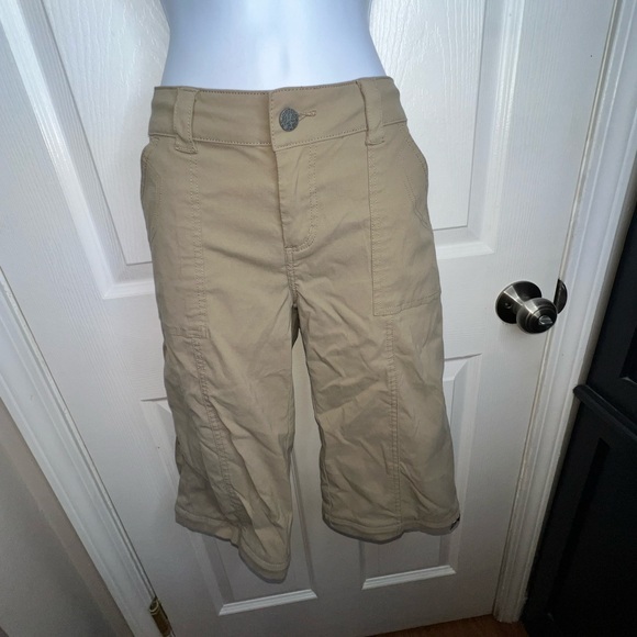Prana Womens 8 Tan Monarch Convertible Pants Zip Off Capri Only M W4MOTL113 - Picture 1 of 15